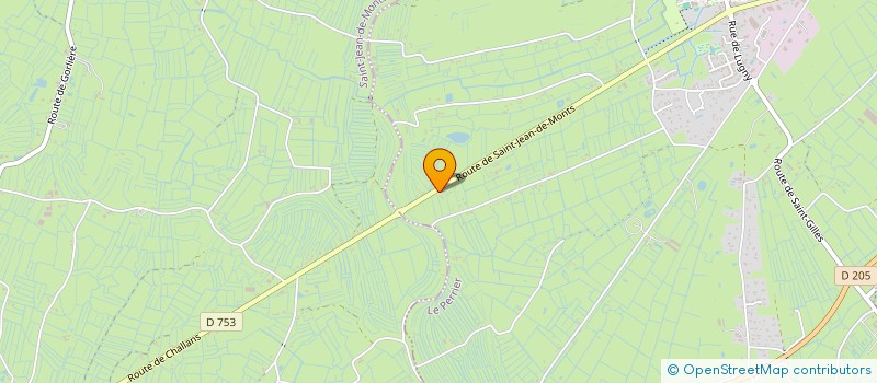 localisation de l'entreprise LAVERIE DU GRAND MOULIN  CHALLANS