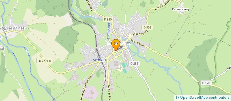 localisation de l'entreprise LAVERIE DU MORVAN  CORBIGNY