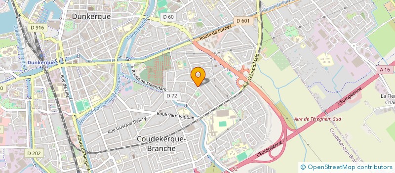 localisation de l'entreprise LAVERIE DU PETIT STEENDAM à COUDEKERQUE-BRANCHE