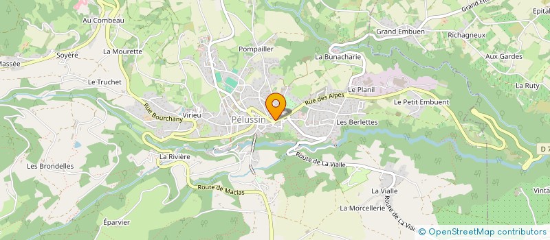 localisation de l'entreprise LAVERIE DU PILAT à PELUSSIN