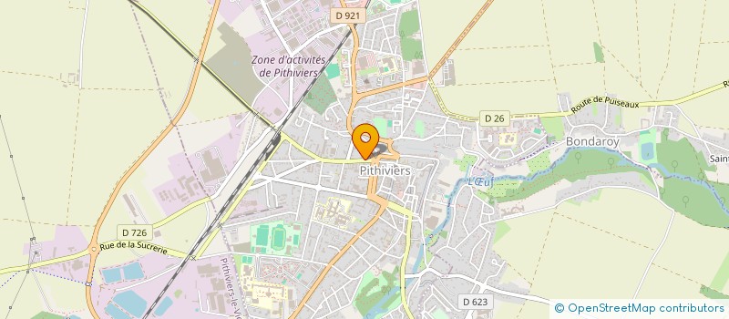 localisation de l'entreprise LAVERIE DU PITHIVERAIS à PITHIVIERS