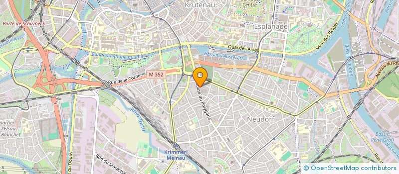 localisation de l'entreprise LAVERIE DU POLYGONE à STRASBOURG