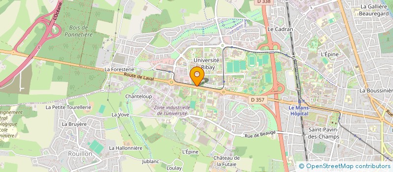 localisation de l'entreprise LAVERIE DU RIBAY à LE MANS