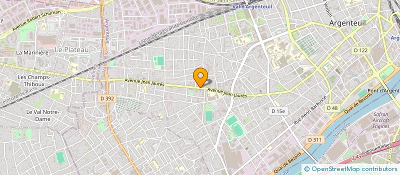 localisation de l'entreprise LAVERIE ECONOMIQUE à ARGENTEUIL