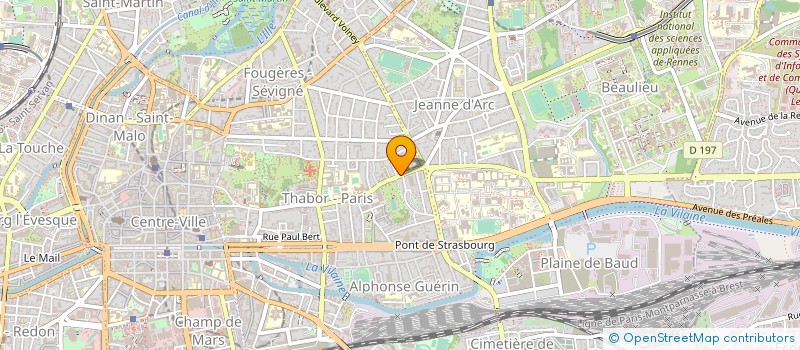 localisation de l'entreprise LAVERIE EDGAR à RENNES