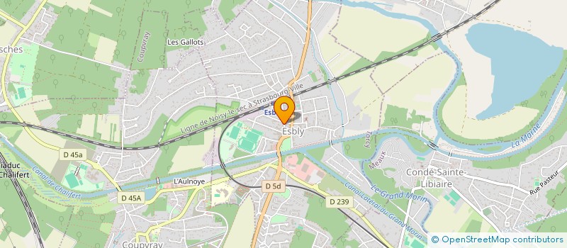 localisation de l'entreprise LAVERIE ESBLY  ESBLY