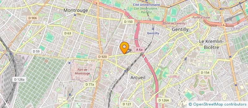 localisation de l'entreprise LAVERIE ET CIE à ARCUEIL