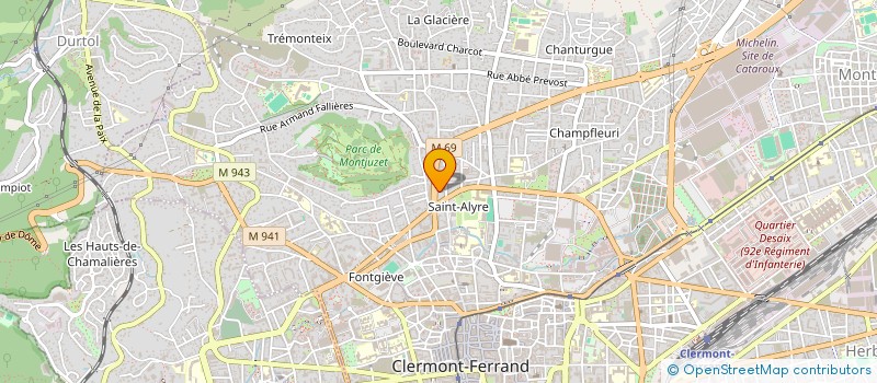 localisation de l'entreprise LAVERIE EUROPE  CLERMONT-FERRAND