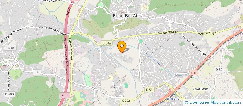 localisation de l'entreprise LAVERIE EZILOU à BOUC-BEL-AIR