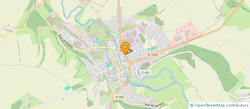 localisation de l'entreprise LAVERIE GABET à GUISE