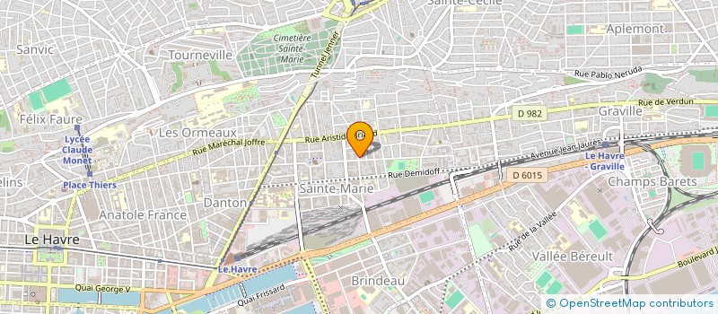 localisation de l'entreprise LAVERIE GIRARDIN-SAJOUS à LE HAVRE