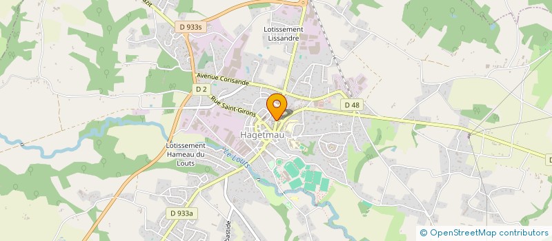 localisation de l'entreprise LAVERIE HAGETMAU  HAGETMAU