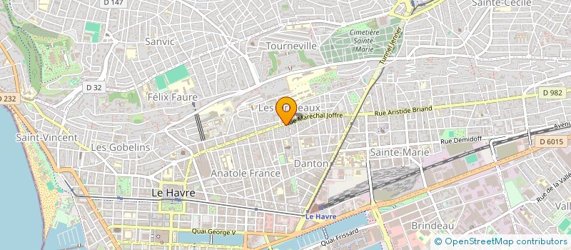 localisation de l'entreprise LAVERIE JOFFRE à LE HAVRE