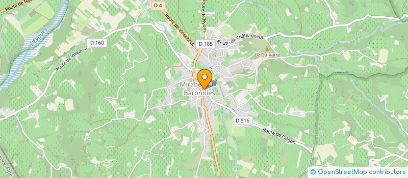 localisation de l'entreprise LAVERIE LA BOMBINE  MIRABEL-AUX-BARONNIES