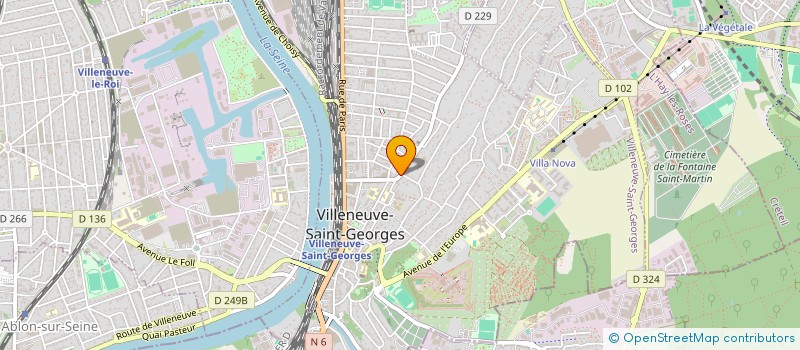 localisation de l'entreprise LAVERIE LA SCENE  VILLENEUVE-SAINT-GEORGES
