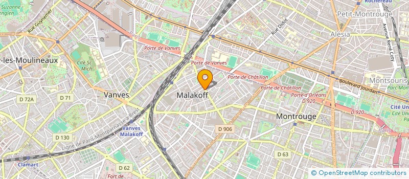 localisation de l'entreprise LAVERIE LAROUSSE à MALAKOFF