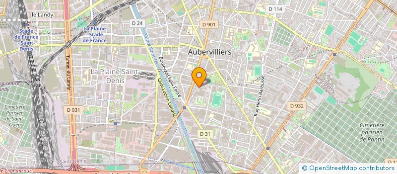 localisation de l'entreprise LAVERIE LCP AUBERVILLIERS à AUBERVILLIERS