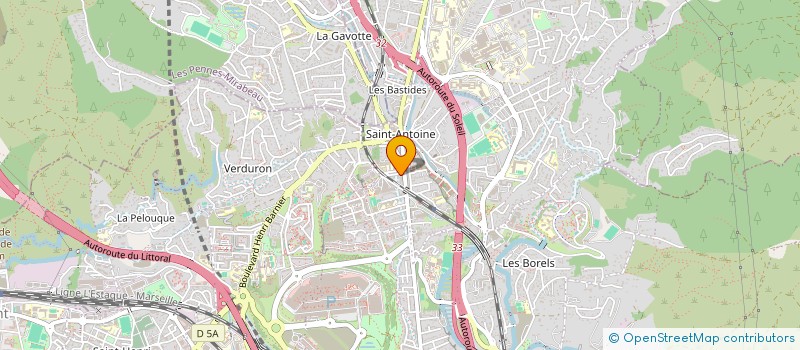 localisation de l'entreprise LAVERIE LIBRE SERVICE  MARSEILLE