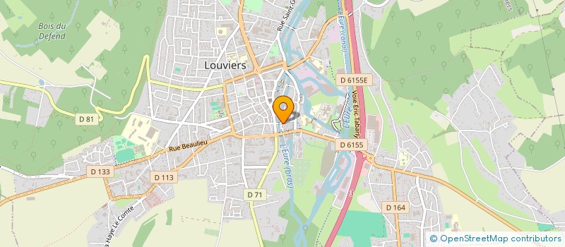 localisation de l'entreprise LAVERIE LOUVIERS CENTRE à LOUVIERS
