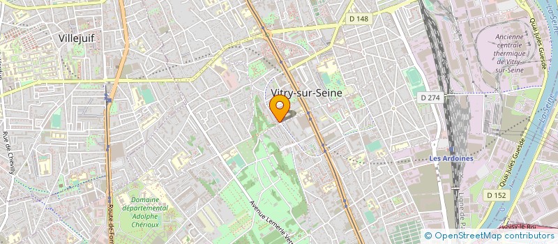 localisation de l'entreprise LAVERIE MAITRE à VITRY-SUR-SEINE
