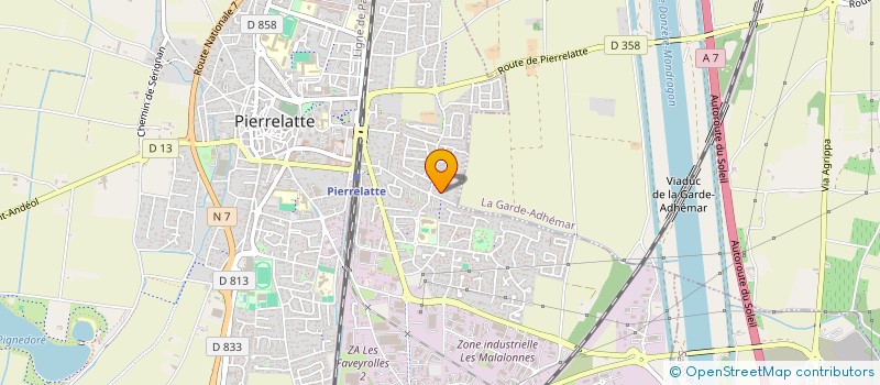 localisation de l'entreprise LAVERIE MERCIER à PIERRELATTE