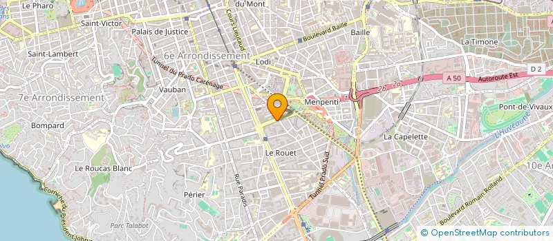 localisation de l'entreprise LAVERIE MERIDIONALE à MARSEILLE