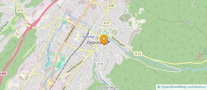 localisation de l'entreprise LAVERIE MOONK à OYONNAX