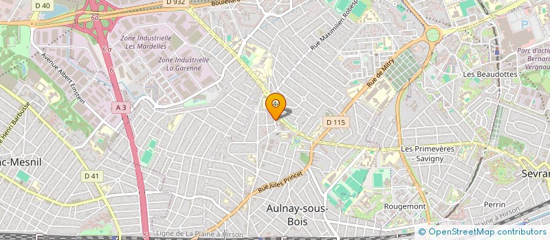 localisation de l'entreprise LAVERIE NET  AULNAY-SOUS-BOIS