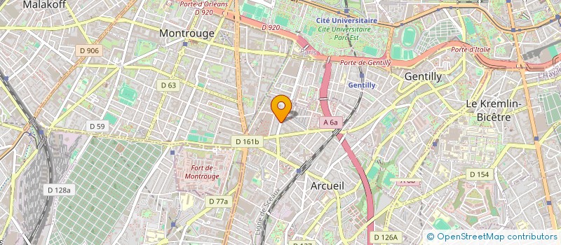 localisation de l'entreprise LAVERIE NET à ARCUEIL