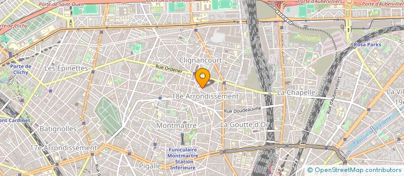 localisation de l'entreprise LAVERIE NETTOYAGE SERVICE MARCADET  PARIS