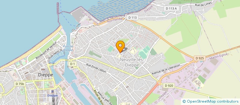 localisation de l'entreprise LAVERIE NEUVILLAISE  DIEPPE