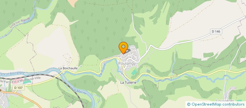 localisation de l'entreprise LAVERIE NOGENTAISE à POULANGY