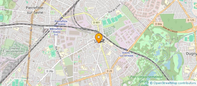 localisation de l'entreprise LAVERIE NOUVELLE à STAINS