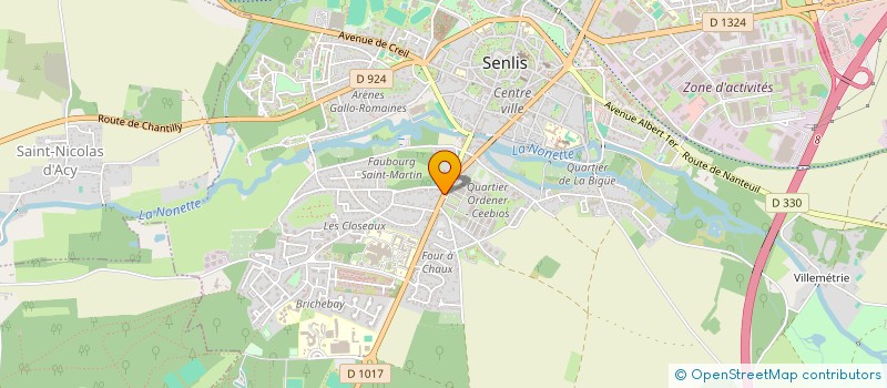 localisation de l'entreprise LAVERIE ORDENER  SENLIS