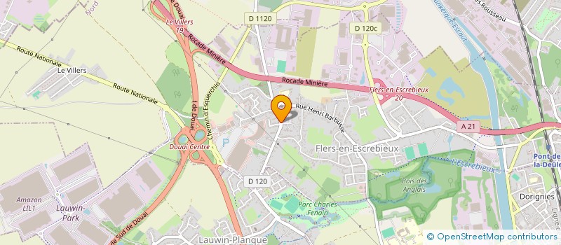 localisation de l'entreprise LAVERIE PETIT à FLERS-EN-ESCREBIEUX