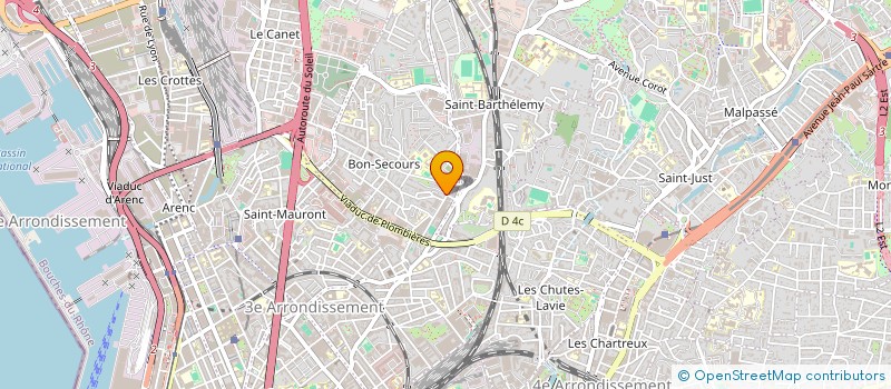 localisation de l'entreprise LAVERIE PIERRE ROCHE  MARSEILLE