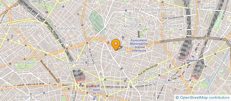 localisation de l'entreprise LAVERIE PIGALLE'S à PARIS