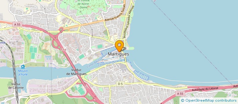localisation de l'entreprise LAVERIE REPASSAGE SERVICE à MARTIGUES