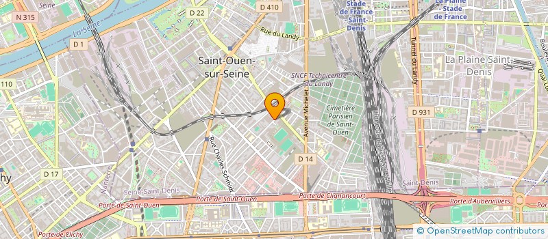 localisation de l'entreprise LAVERIE ROSE à SAINT-OUEN-SUR-SEINE