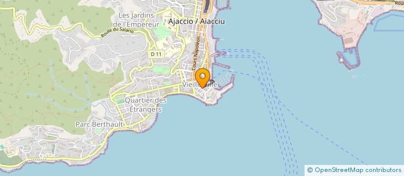 localisation de l'entreprise LAVERIE SAN CARLU à AJACCIO