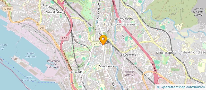 localisation de l'entreprise LAVERIE SARA  MARSEILLE 15EME
