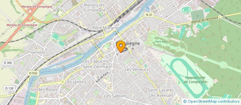 localisation de l'entreprise LAVERIE SAVONNERIE  COMPIEGNE