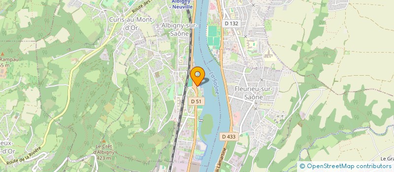 localisation de l'entreprise LAVERIE SELF à ALBIGNY-SUR-SAONE