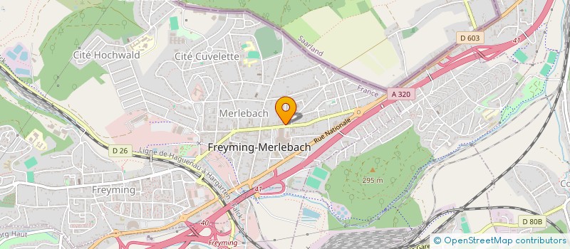 localisation de l'entreprise LAVERIE SELF SERVICE ALVES  FREYMING-MERLEBACH