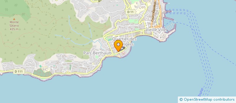 localisation de l'entreprise LAVERIE SERVICE DOUCHES AMIRAUTE à AJACCIO