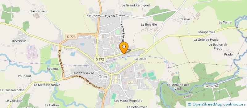 localisation de l'entreprise LAVERIE ST CYR  GUER
