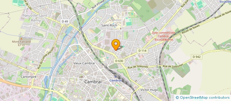 localisation de l'entreprise LAVERIE ST-ROCH à CAMBRAI