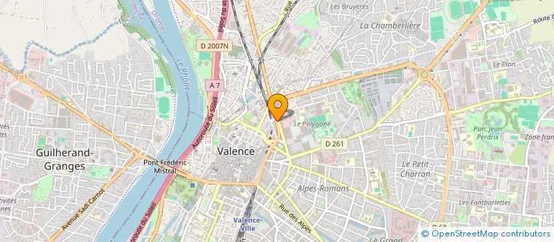 localisation de l'entreprise LAVERIE VALENTINE: POLYGONE-PREFECTURE à VALENCE