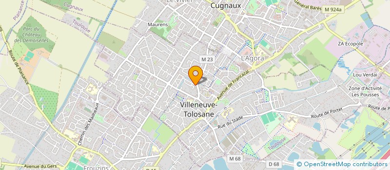 localisation de l'entreprise LAVERIE VILLENEUVOISE à VILLENEUVE-TOLOSANE