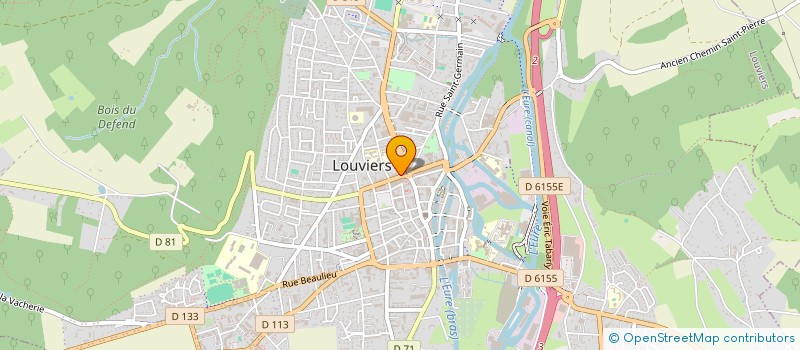 localisation de l'entreprise LAVERIE WASH à LOUVIERS